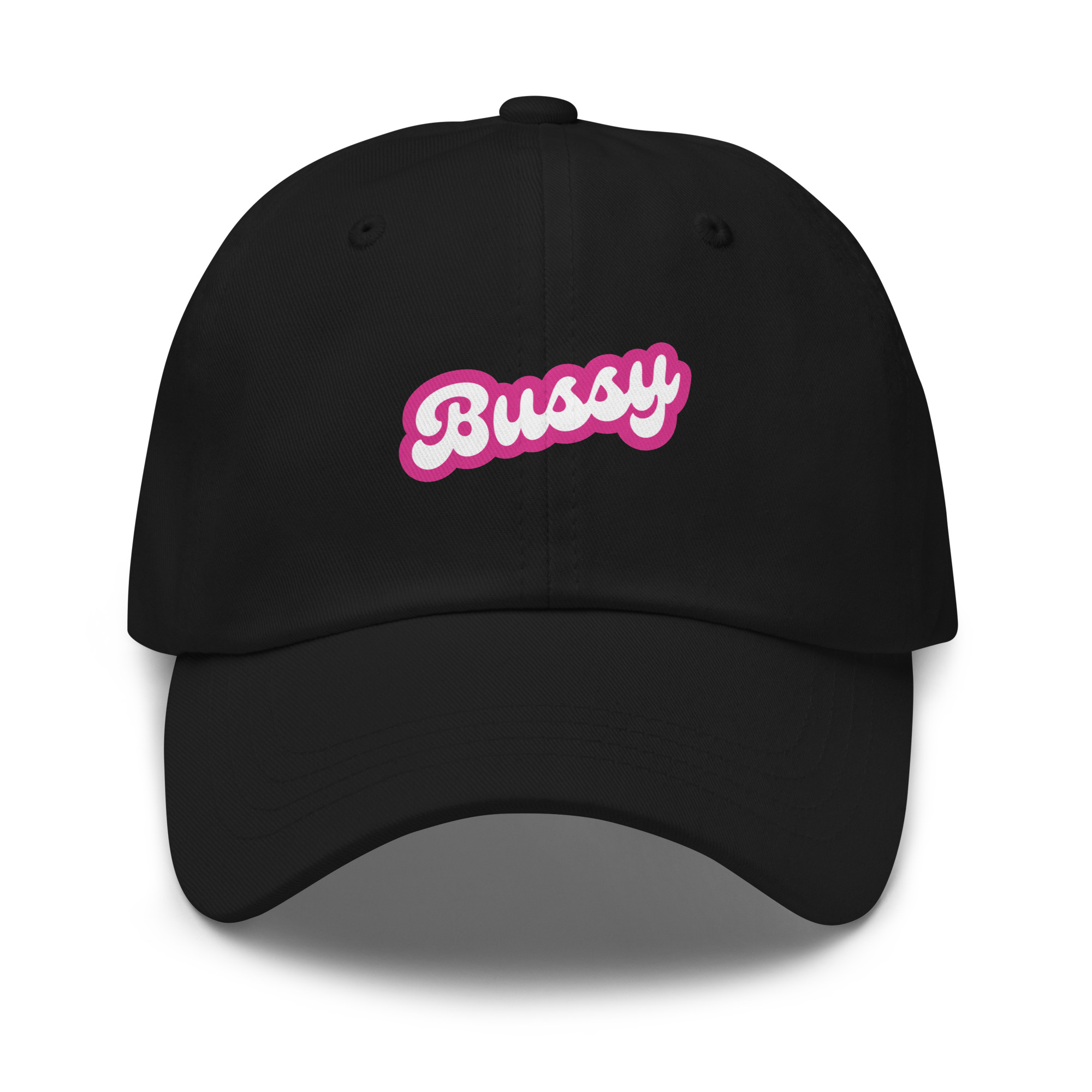 Bussy ‑ Baseball Cap — Black Gayer Things queer streetwear product view