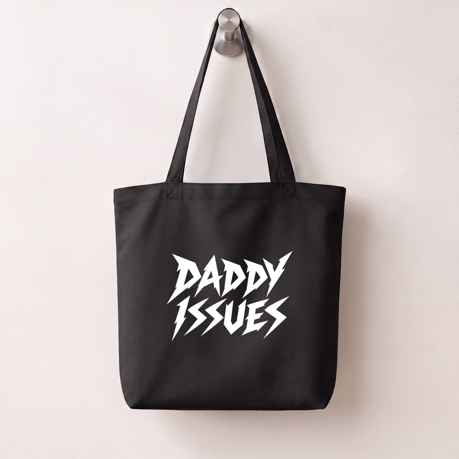 Daddy Issues ‑ Tote Bag — Black Gayer Things queer streetwear product view