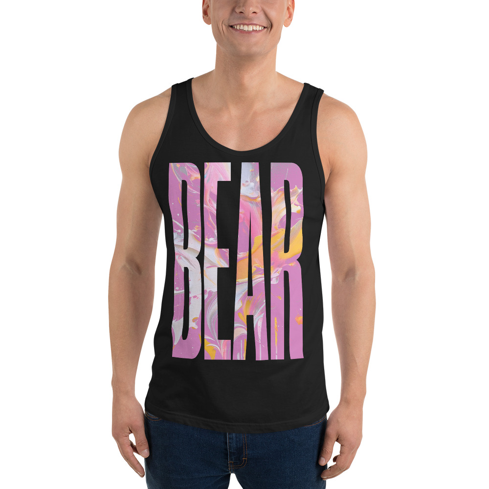 Model wearing Bear ‑ Tank Top in Black