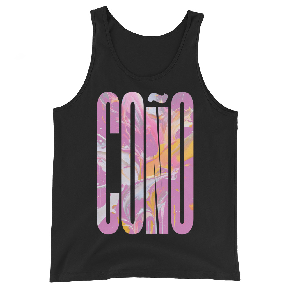 Coño ‑ Tank Top — Black product view
