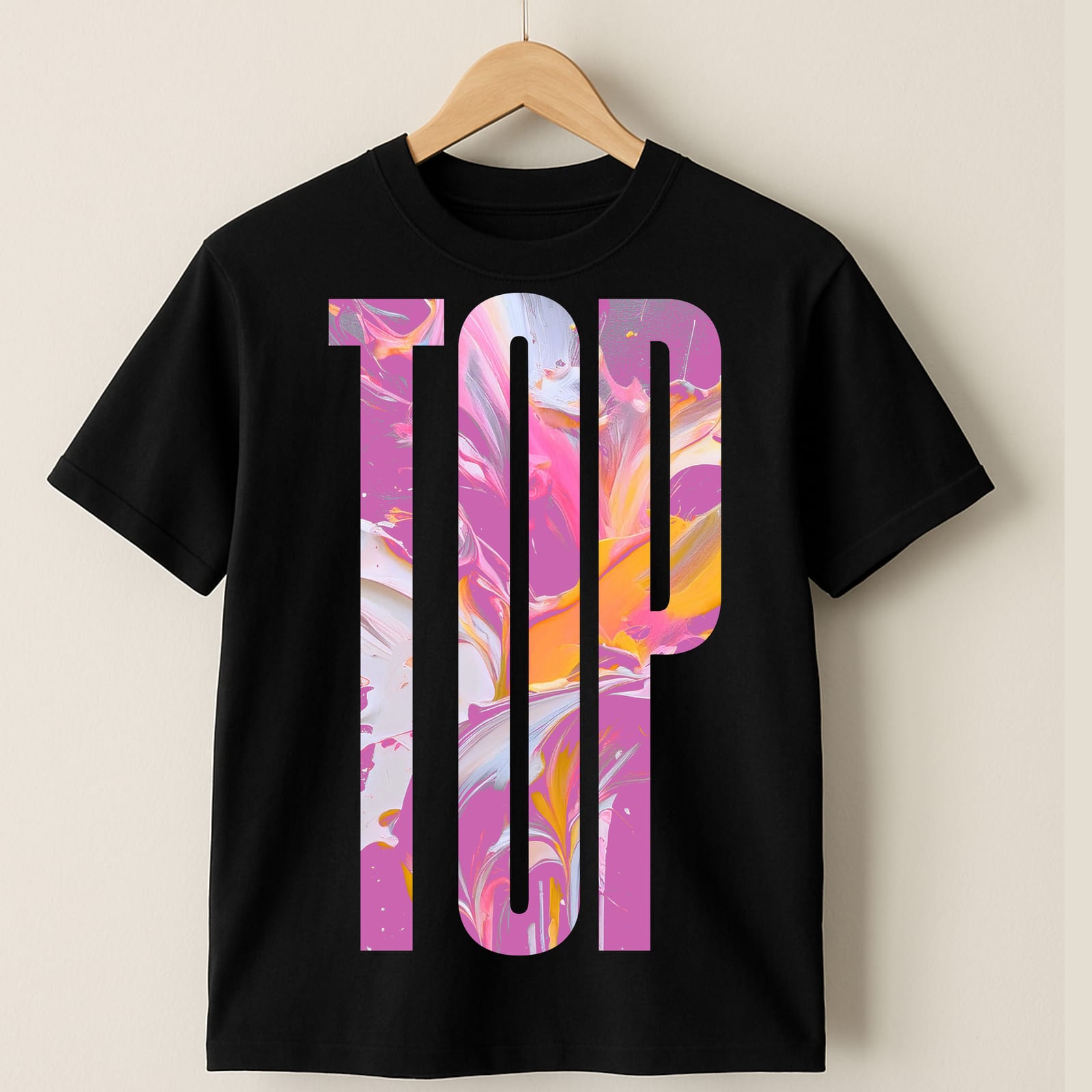 Top ‑ Unisex T‑Shirt — Black product view