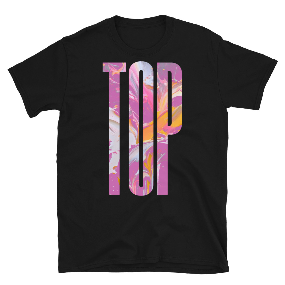 Top ‑ Unisex T‑Shirt — Black product view