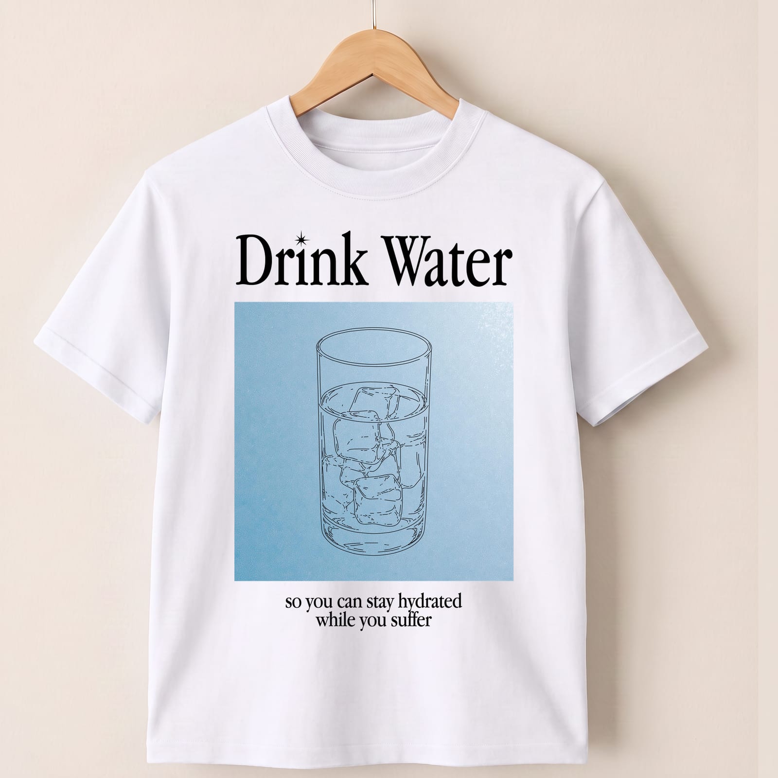 Drink Water ‑ Unisex T‑Shirt — White product view